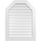Ekena Millwork Octagonal Top Surface Mount PVC Gable Vent: Functional, w/ 3-1/2"W x 1"P Standard Frame, 30"W x 40"H GVPOT30X4001SF - alternate 1